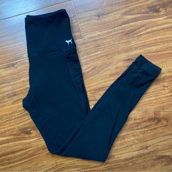 PINK Victoria's Secret Pants - Pink Victoria's Secret Yoga Womens Black Soft High Waist Cutout Leggings Size XS